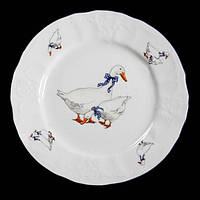 Набор тарелок подставных Thun Bernadotte Гуси 5936B59-21-6 21 см 6 шт d