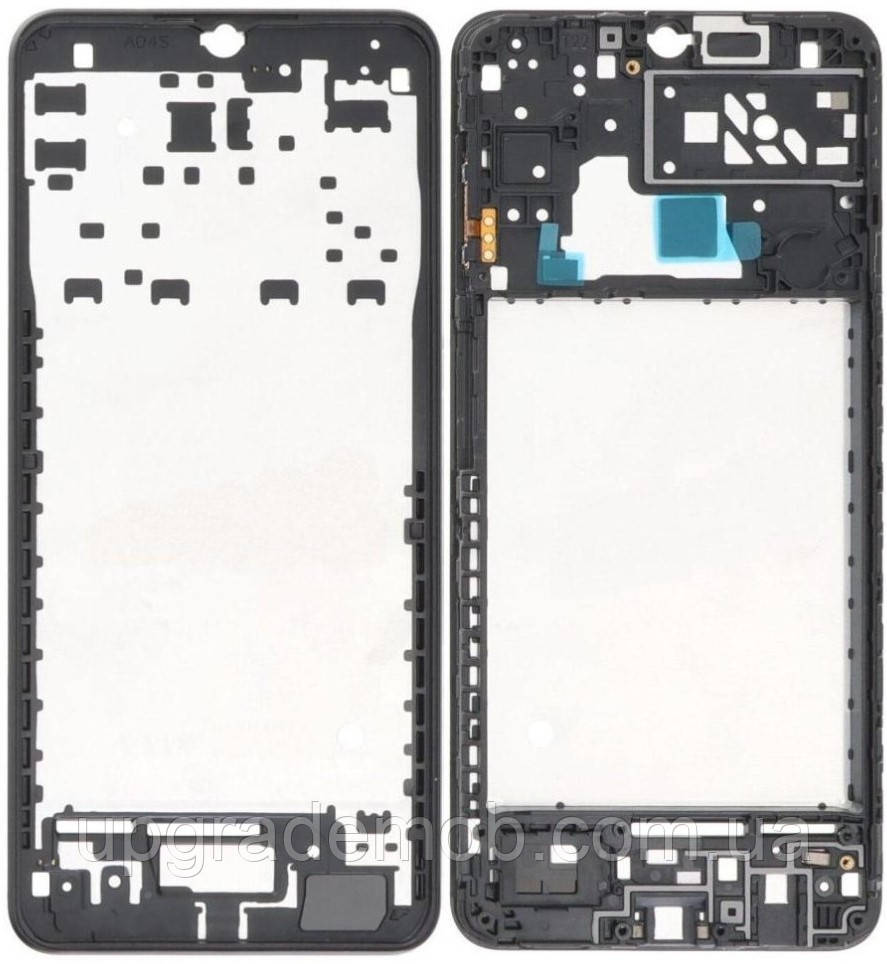 Рамка дисплея Samsung A047 Galaxy A04s чорна, фото 1