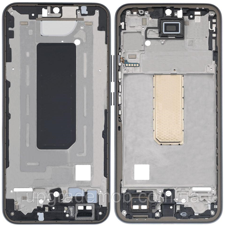 Рамка дисплея Samsung A346 Galaxy A34 сіра Graphite, фото 1