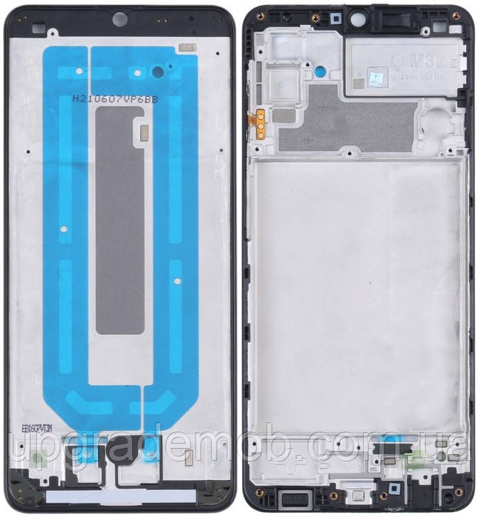 Рамка дисплея Samsung M325 Galaxy M32 чорна, фото 1