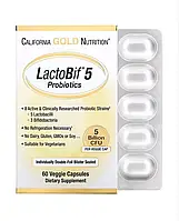 Пробіотік California Gold Nutrition LactoBif Probiotics 5 Billion КУО 60 капсул