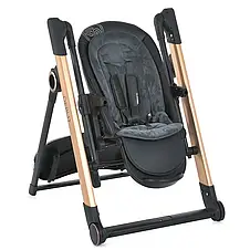Стільчик-гойдалка для годування El Camino ME 1102 Debut Posh Black (таймер, сенсор закачування, музика, пульт), фото 3