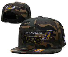 Сніпбек камуфляжний Los Angeles Lakers Лос dorterne Лейкерс бейсболка, сніпбек, snapback