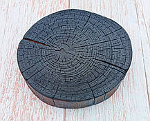 Слеб, зріз дерева "Blaсk" для декору та інтер'єру d 12х12см. Товщ 3см., фото 5