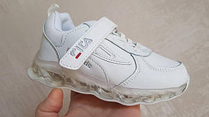 Модні білі кросівки для дівчаток W.Niko BY996-1 розмір 27