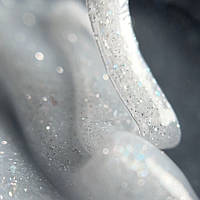 Срібний світловідбиваючий будівельний гель NAILSOFTHENIGHT Sparkle builder gel 01 15мл