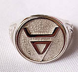 Перстень "Велес" з чорнінням (без чорніння) з срібла 925 проби, фото 3