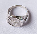 Перстень "Велес" з чорнінням (без чорніння) з срібла 925 проби, фото 5