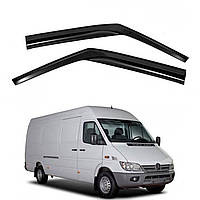 Дефлекторы окон ветровики Mercedes Sprinter / WV LT 35-46 (1995-2006) Самоклеющейся Скотч 3M