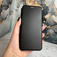 Чохол книга чорна для  Xiaomi Note 10 5g книжка з підставкою на телефон сяомі нот 10 5ж