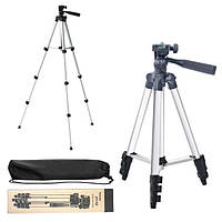 Штатив для телефона и фотоаппарата Tripod 3110 PRO портативный трипод 0,35-1.02м высота. GO-654 Цвет: