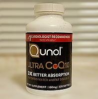 Qunol Ultra CoQ10 100 mg 120 капсул коэнзим ку10 кофермент ку эн зим