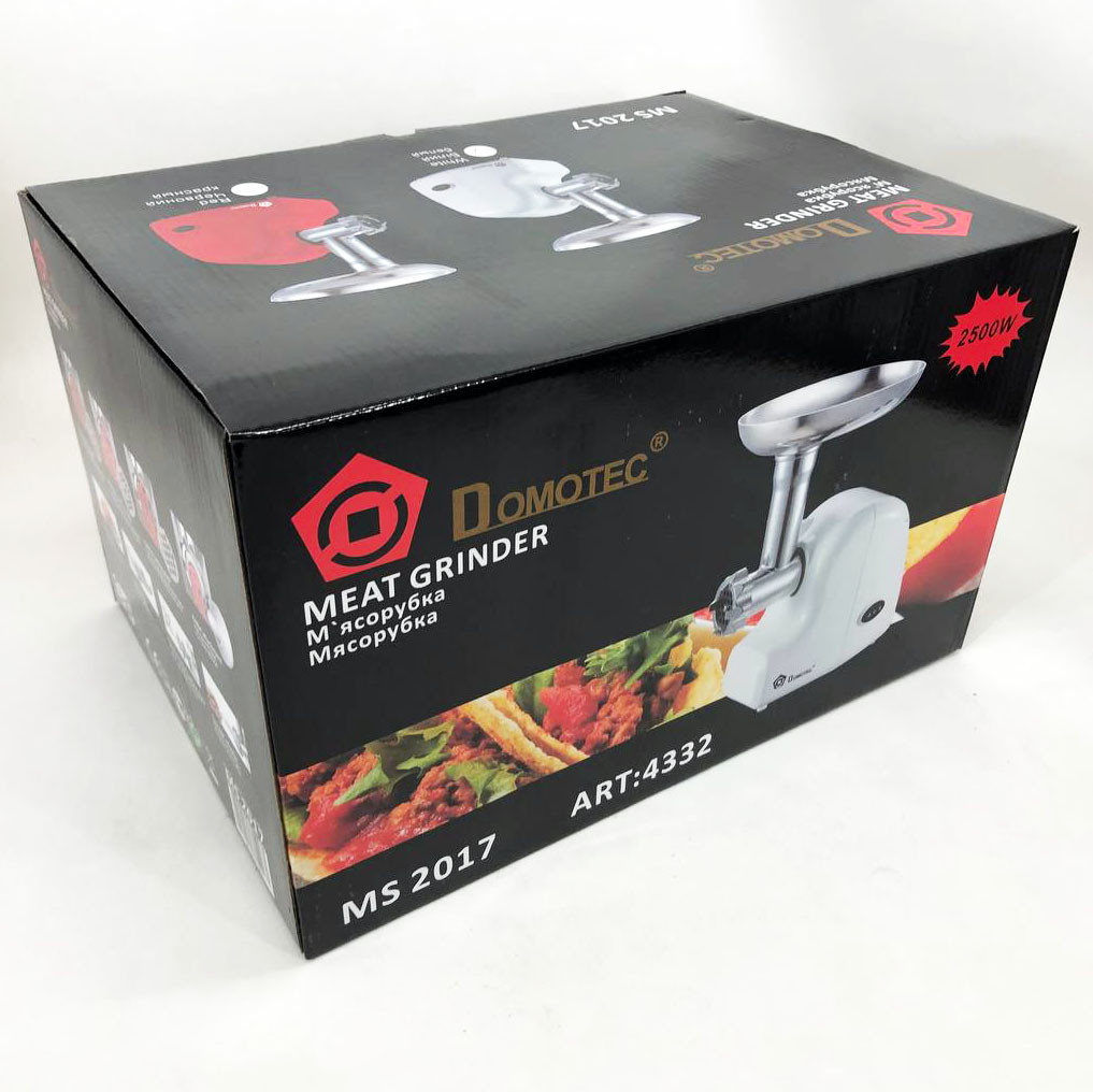 Кухонная мясорубка Domotec MS-2017 2500 Вт, Мясорубка 3 в 1, Мощная ...