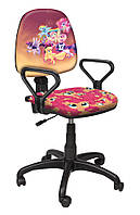 Крісло для школяра з підлокітниками та високою спинкою Престиж New "Мій маленький Поні-2"