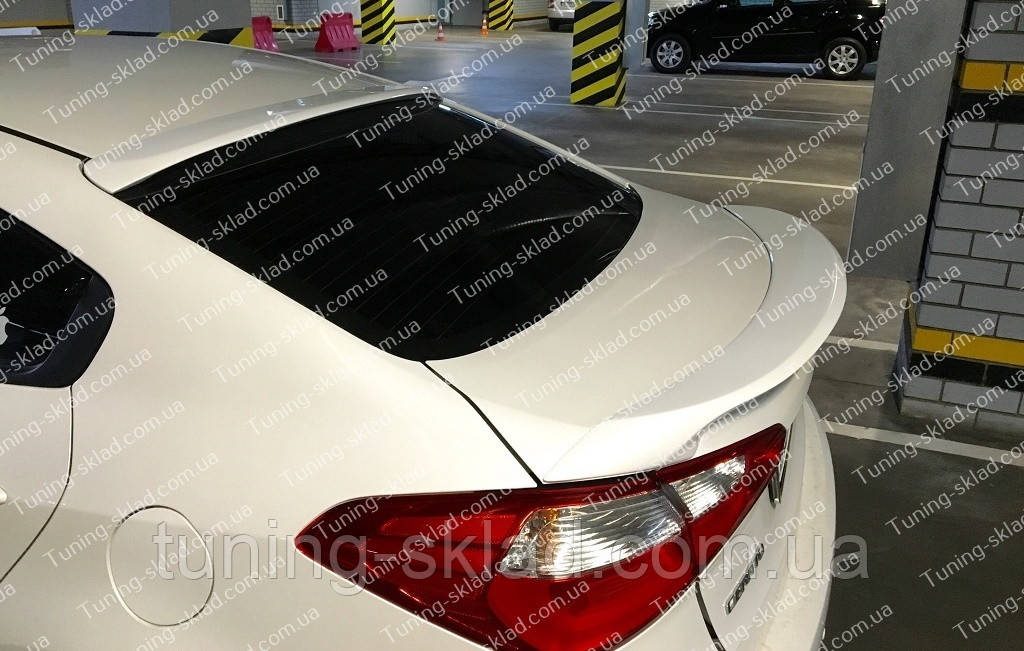 Спойлер на скло Kia Cerato 3 blenda (спийлер на заднє скло Кіа Церато 3 бленда), фото 1