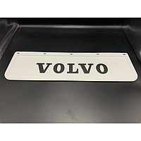 Брызговик на крыло кабины с объёмным рисунком "VOLVO" Белый (180X600), комплект