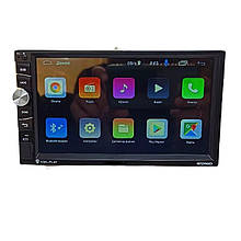 Автомагнітола 2Din 8702 з пультом Android12 (2+16) Bluetooth магнітолу 7" дюймів із With Carplay