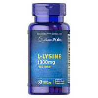 L-лизин Puritan's Pride L-Lysine 1000 mg 60 caplets