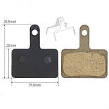 Колодки гальмівні велосипедні дискові DS017 35,5мм*30,8мм Shimano M375/395/M415/416/446 Tektro Draco, Auriga, HDC 300, фото 2