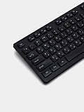 Набір 2 в 1 бездротова клавіатура та мишка 8875, чорний, фото 6