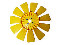 Вентилятор ГАЗель радиатора 11 лопастей (желтый)