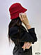 Капелюх жіночий, бордовий, фото 2