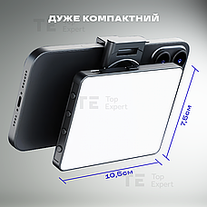Портативне відеосвітло M15 з триногою LED панель для фото та відеозйомки лампа для селфі, фото 2