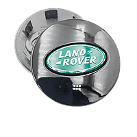 Колпачок заглушка Land Rover черный + зеленый на литые диски bj32-1130-ab ( 63 - 47 )