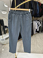 Чоловічі джинси на резинці Олсер 4100-3 батал 6-10ХЛ блакитні