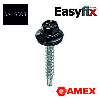 Саморез кровельный для дерева 4,8x35 Easyfix, RAL9005 чёрний, Тайвань, 250 шт.