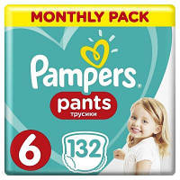 Подгузники Pampers трусики Pants Giant Размер 6 (15+ кг) 132 шт (8006540068632) fv