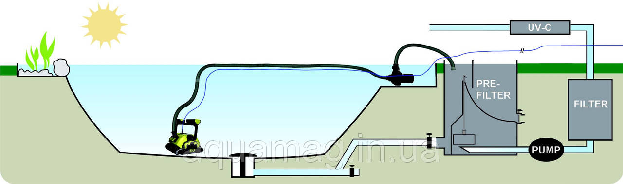 Робот пылесос Dolphin BIO для плавательных прудов - фото 6 - id-p386600570