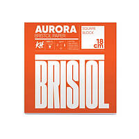 Блок для рисунку (Bristol), 18*18см, 300 г/м2, 20 л, білий, 100% целюлоза, Aurora