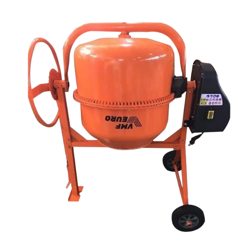Бетонозмішувач 140л 550W (товщина барабану 1,2/1,7мм) кругла ручка з підшипниками, без педалі VMF EURO