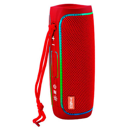 Bluetooth-колонка TG288 з rgb підсвічуванням, speakerphone, радіо, red, фото 1