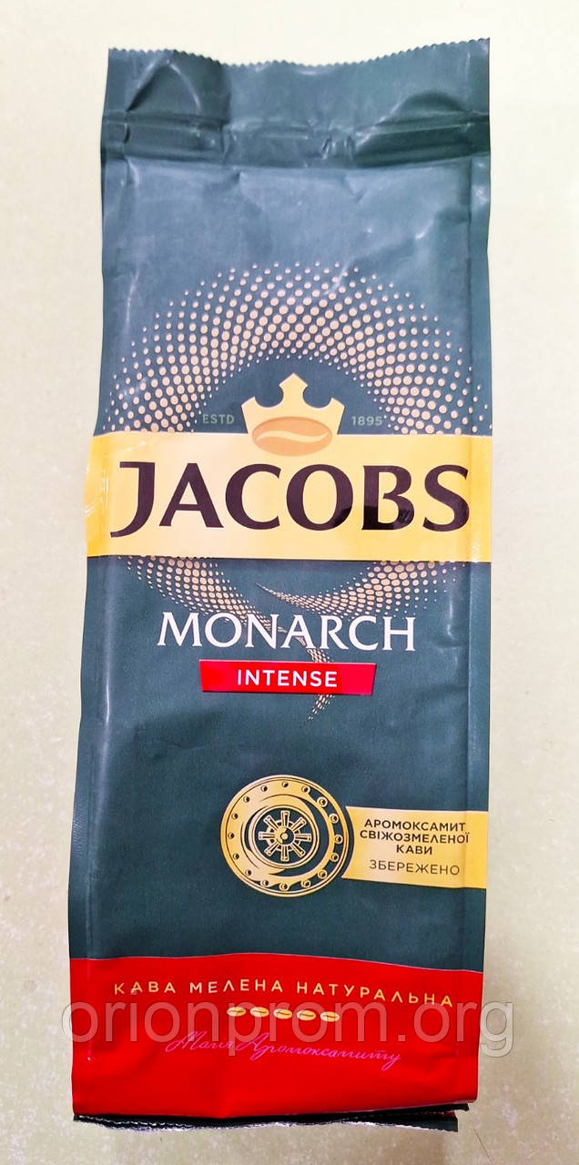 Кава Jacobs Monarch Intense 200 г мелена Уцінка терміни