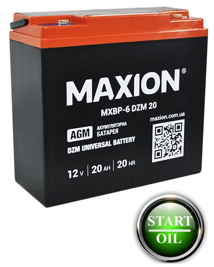Акумулятор тяговий MAXION 6-DZM-20 (12V. 20A)