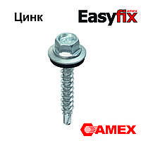 Саморез кровельный для дерева 4,8x35 Easyfix, цинк, Тайвань, 250 шт.