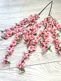 Штучна сакура. Гілка декоративної сакури (рожева 120 см)