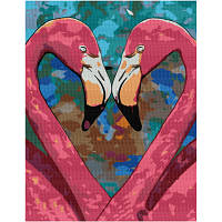 Картина по номерам Rosa Star Romantic Flamingo 35 х 45 см (4823098524373) fv