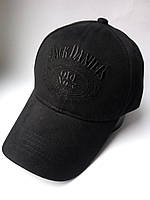 Кепка мужская Черная Jack Daniels котоновая Бейсболки кепки женские с черным логотипом на весну лето