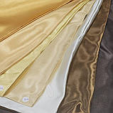 Тканина атлас звичайний (Коричнево-золотий), фото 2