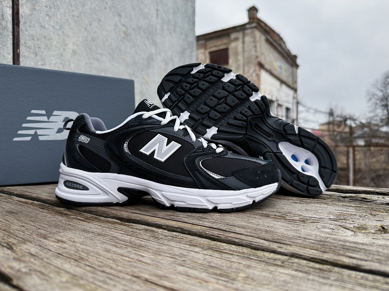Мужские кроссовки New Balance 530 MR530CC черные Оригинал 44, цена