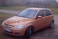 Дефлекторы окон (ветровики) COBRA-Tuning на OPEL CORSA C 5D 2000-2006