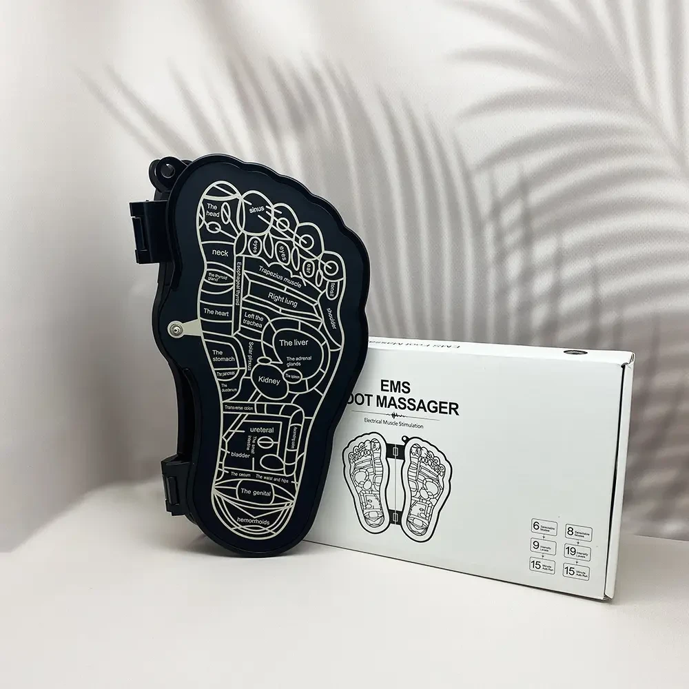 Масажер для ніг EMS імпульсний електричний килимок G-568. 8 режимів, 19 рівнів, фото 1