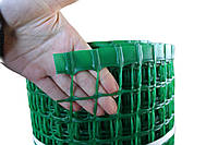 Сетка 30 х 30мм 1.5м х 20м Пластиковая Забор Светло-зеленая декоративная