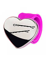 Парикмахерский магнитный браслет-игольница держатель для шпилек, невидимок Сердце пурпурный