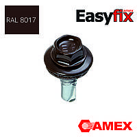 Саморіз покрівельний по металу 4,8x19 Easyfix, RAL8017, Тайвань, 250 шт