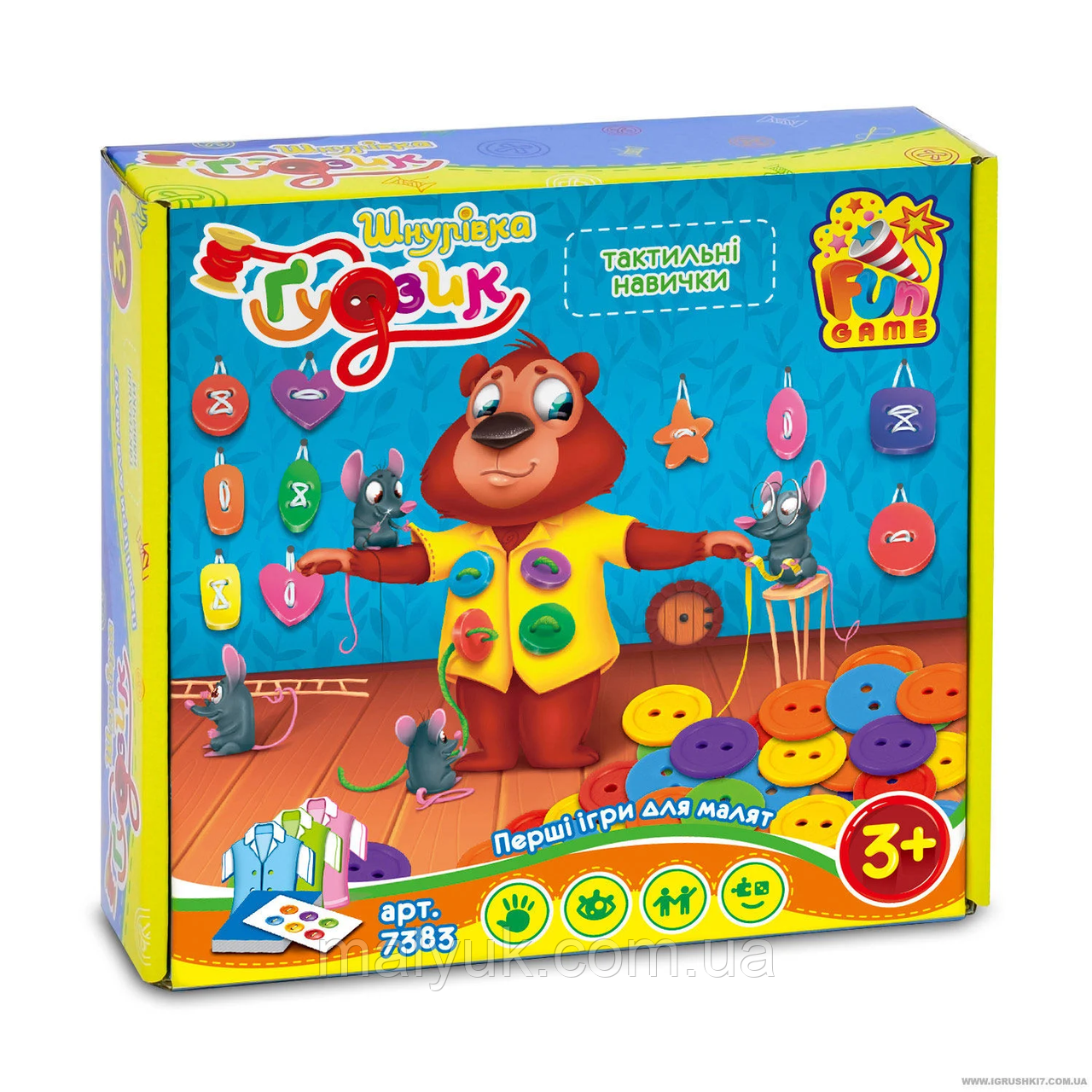 Настільна гра 7383 "Шнурівка і Ґудзик"  "4FUN Game Club"