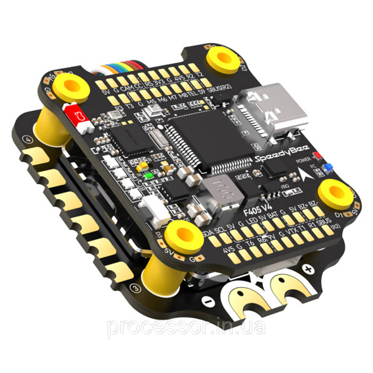 Польотний контролер стек для FPV-дрона квадрокоптера SpeedyBee F405 V4 з ESC 55A 30x30 мм FC&ESC Stack
